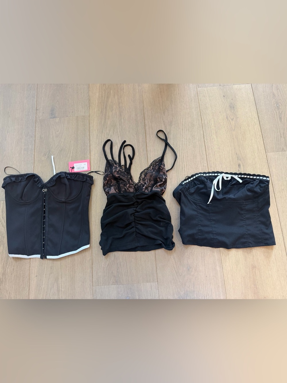 Lot of 3 xs black tops